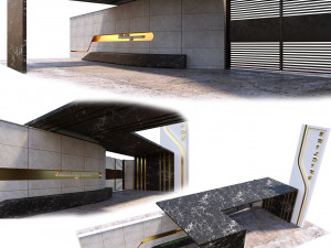 Gate Modelo 3D