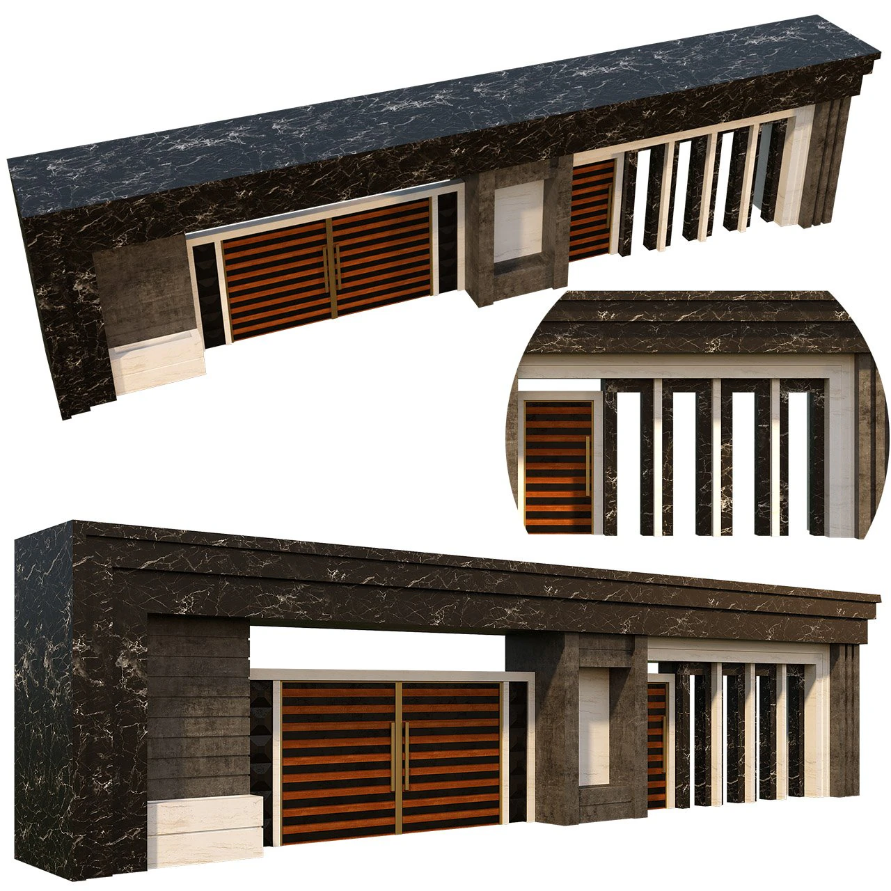 Entrance 3D Model .c4d .max .obj .3ds .fbx .stl .blend 