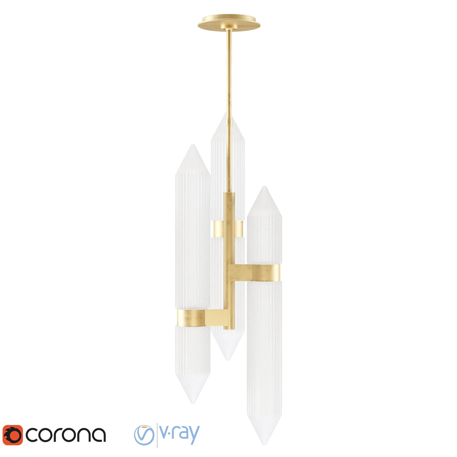 Langston Pendant 3D Model .c4d .max .obj .3ds .fbx .stl .blend 