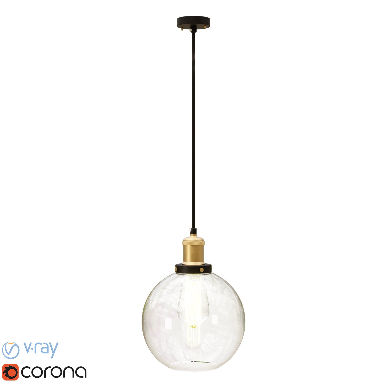 Hershman Single Globe 3D Model .c4d .max .obj .3ds .fbx .stl .blend