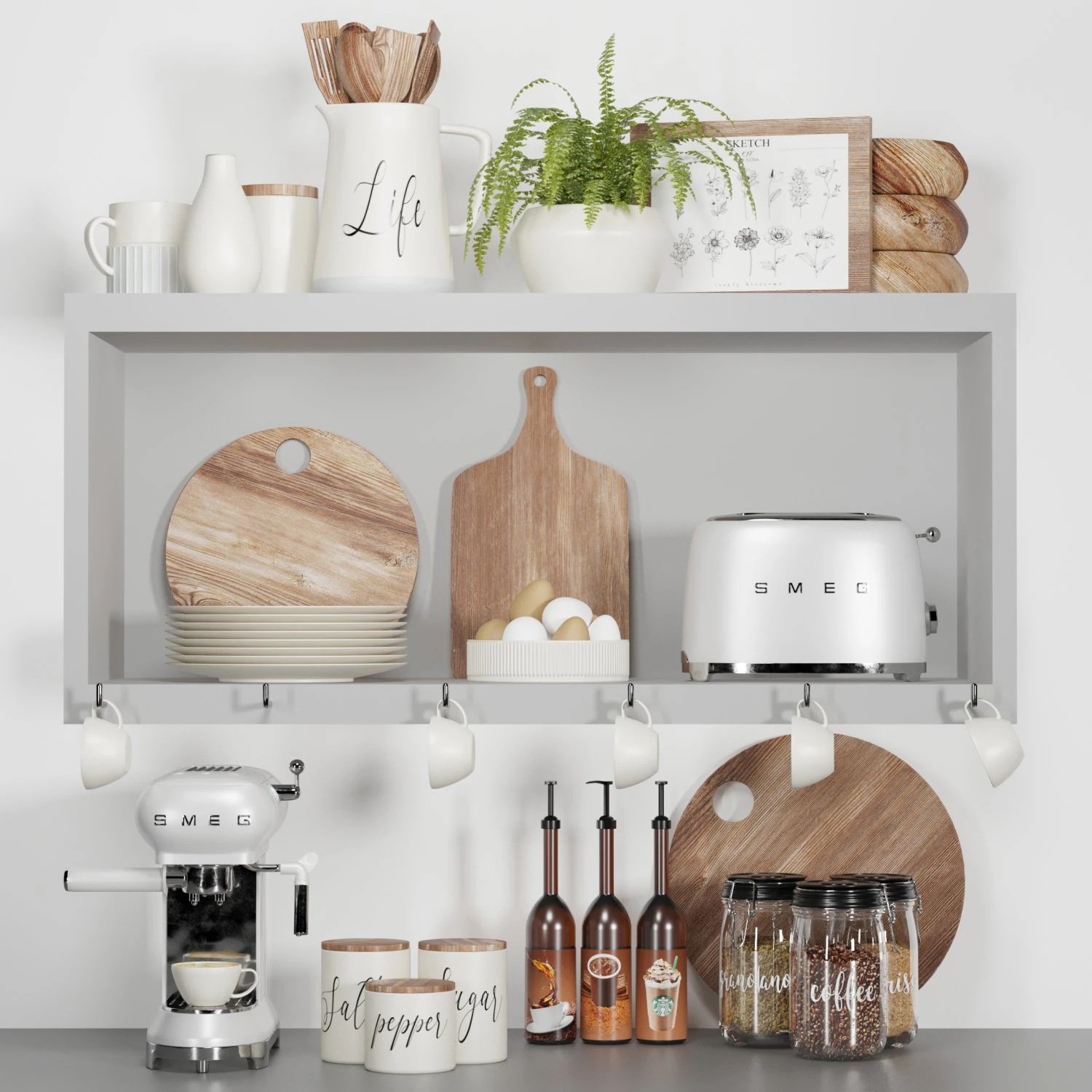 Conjunto decorativo 01 Modelo 3D .c4d .max .obj .3ds .fbx .stl .blend 