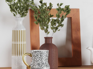 Decorative set 02 3D Модель