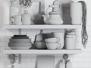 Decorative set 02 3D Модель