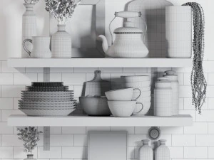 Decorative set 02 3D Model