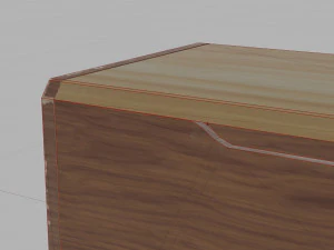 set rdio table lamp low-poly 3D Model