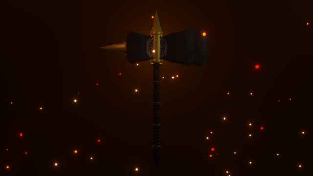 medieval battlehammer 3D 模型 .c4d .max .obj .3ds .fbx .stl .blend 