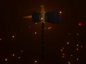 martello da battaglia medievale Modello 3D