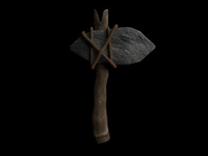 stone hatchet tier 1 3D 模型