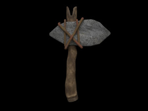 stone hatchet tier 1 Modello 3D