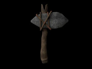 stone hatchet tier 1 3D Model
