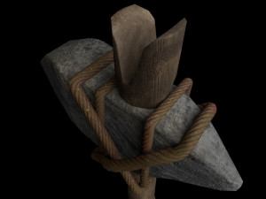 stone hatchet tier 1 Modello 3D