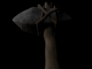 stone hatchet tier 1 Modello 3D