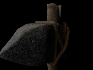 stone hatchet tier 1 Modello 3D