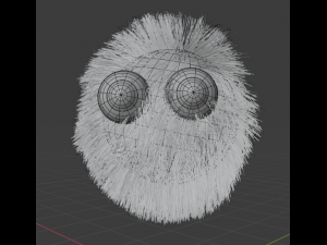 fluffy eye creature 3D 模型