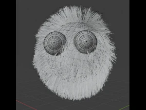 fluffy eye creature 3D Model