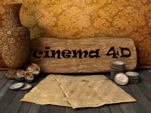 table with objects 3D 模型