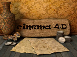 tafel met voorwerpen 3D Model