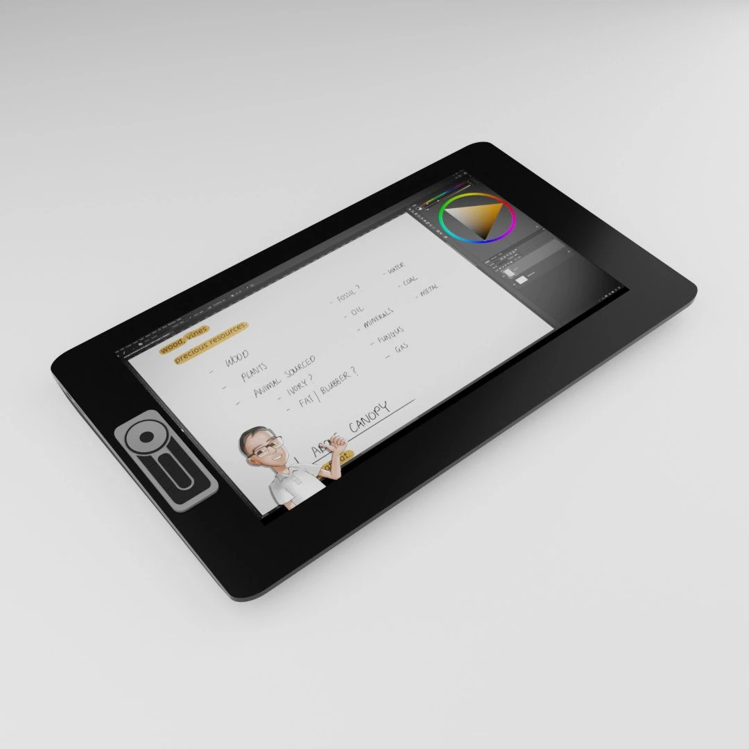 tavoletta grafica Modello 3D .c4d .max .obj .3ds .fbx .stl .blend 