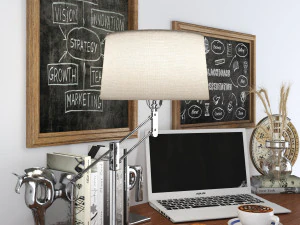 posto di lavoro Modello 3D