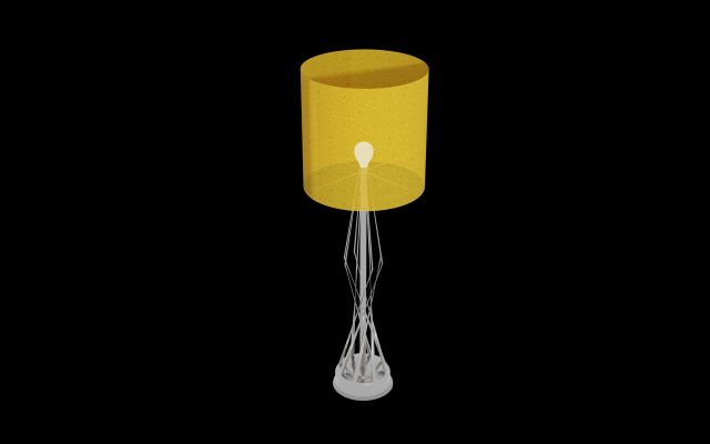 designer floor lamp 3D Model .c4d .max .obj .3ds .fbx .stl .blend 