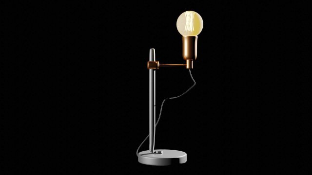 table lamp pullout tab 3D Модель .c4d .max .obj .3ds .fbx .stl .blend 