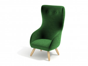 stylish armchair 3D 模型