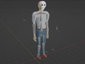 man in mask 3D Model