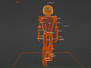 robot blender with armature 3D Model