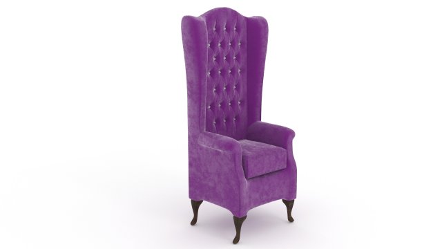 chesterfield premium armchair 3D Model .c4d .max .obj .3ds .fbx .stl .blend 