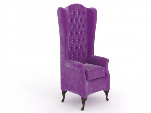 kursi berlengan premium chesterfield Model 3D