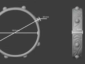 Seven rings from Dota 3D Model