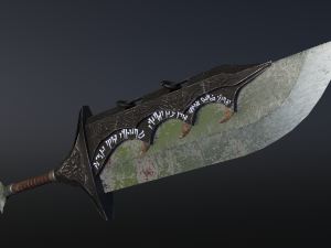 Two-handed sword Model 3D