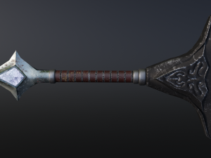 Two-handed sword Model 3D