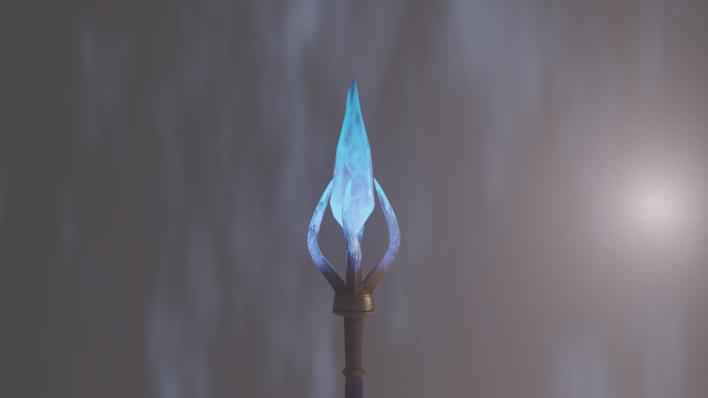 Jaina Proudmoore staff 3D Model .c4d .max .obj .3ds .fbx .stl .blend 