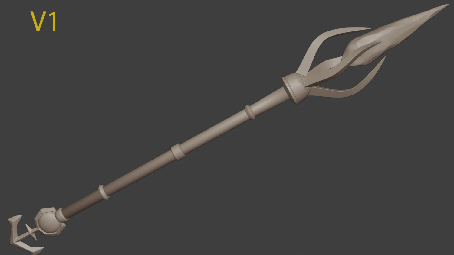 Jaina proudmoore staff 3D Print Model .c4d .max .obj .3ds .fbx .stl .blend 