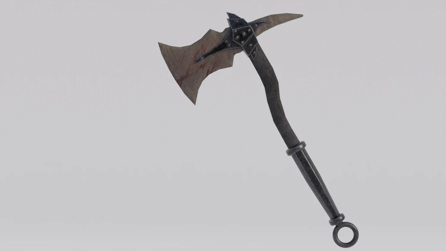 Dragon Bone Ax from Skyrim 3D Model .c4d .max .obj .3ds .fbx .stl .blend 
