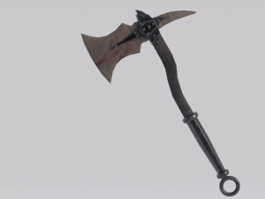 Dragon Bone Ax from Skyrim 3D Model