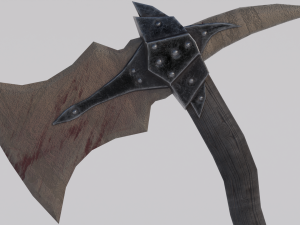 Dragon Bone Ax from Skyrim 3D 모델