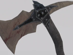 Dragon Bone Ax from Skyrim 3D Model