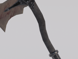 Dragon Bone Ax from Skyrim 3D 모델
