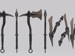 Dragon Bone Ax from Skyrim 3D 모델