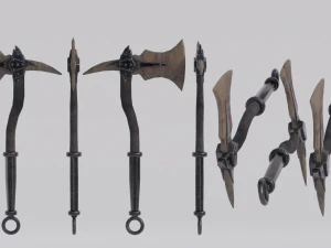 Dragon Bone Ax from Skyrim 3D Model