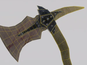 Dragon Bone Ax from Skyrim 3D Model