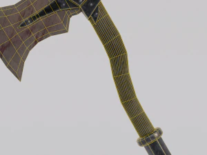 Dragon Bone Ax from Skyrim 3D Model