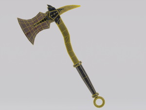 Dragon Bone Ax from Skyrim 3D 모델