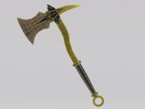 Dragon Bone Ax from Skyrim 3D Model