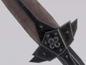 Dragon Bone blade from Skyrim 3D Модель
