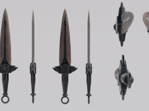 Dragon Bone blade from Skyrim 3D Модель