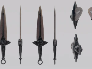 Dragon Bone blade from Skyrim 3D Model