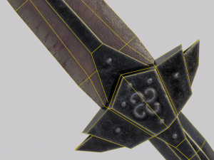 Dragon Bone blade from Skyrim 3D Модель